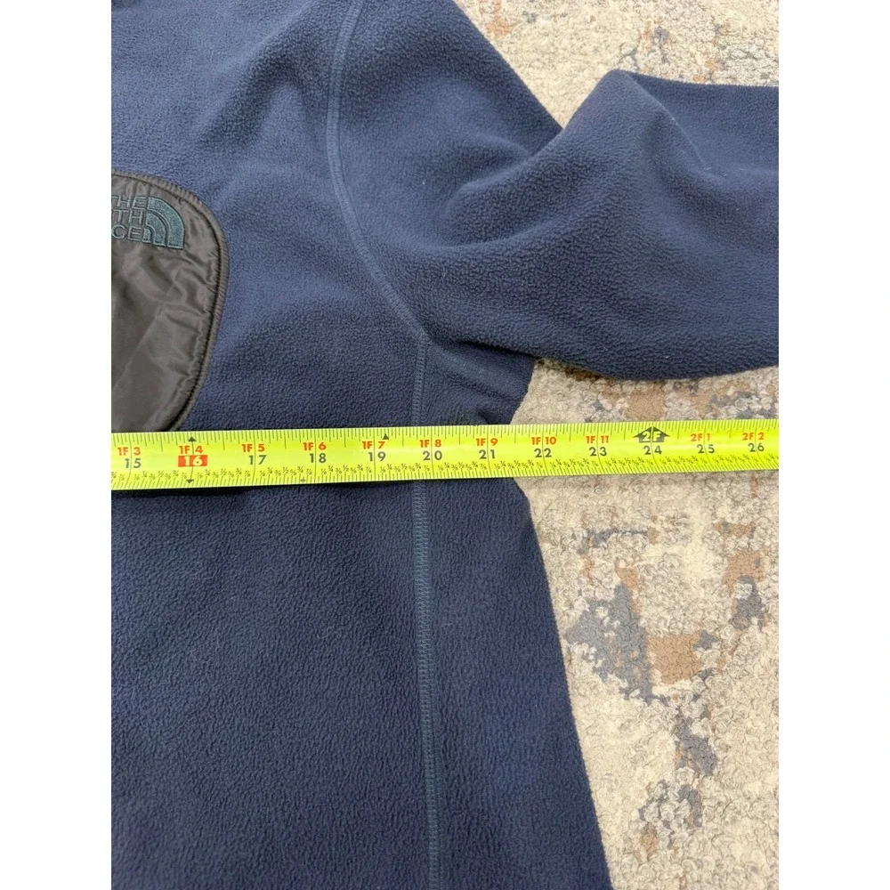 The North Face Mens‎ Full Zip Fleece Jacket Navy Blue L Regular Mock Neck